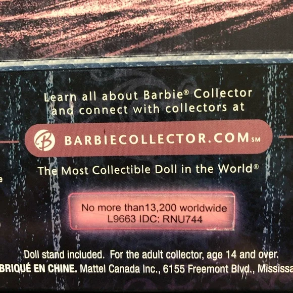 NIB HARD ROCK 2008 BARBIE GOLD LABEL COLLECTOR PIN - Picture 12 of 12